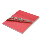 Carreau Flute étudiante musique rose boisé vent (Côté)