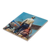 Carreau Flying Cowboy par Mead Schaeffer (Côté)