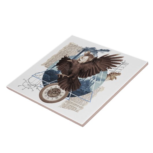 Carreau Flying Eagle avec plusieurs autres éléments collag (Côté)