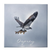 Carreau Flying Osprey with Walleye Fish HDR Photo (Devant)