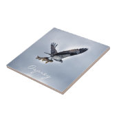 Carreau Flying Osprey with Walleye Fish HDR Photo (Côté)