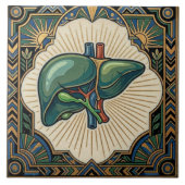 Carreau Foie Anatomique Art Déco (Devant)