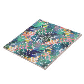 Carreau Foliage de la Jungle tropicale Aquarelle Verdure (Côté)