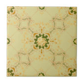 Carreau Foliate Scroll Quatrefoils & floral pattern (Devant)