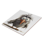 Carreau Fond d'oiseau fantaisiste (Côté)