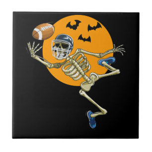 Carreau Football américain Squelette Halloween Hommes garç