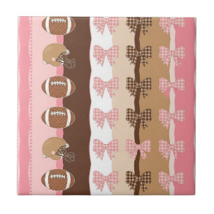 Carreau Football Coquette Motif Arc-en-ciel (11)
