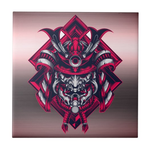 Carreau Force de Samurai - Élégance rétro (Devant)