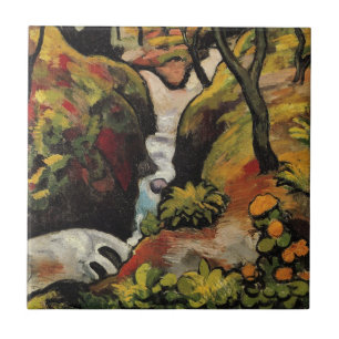 Carreau Forest Brook par August Macke Expressionnisme Vint