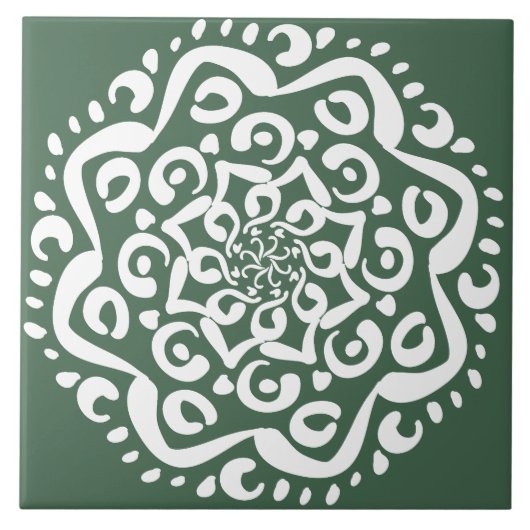 Carreau Forest Mandala (Devant)