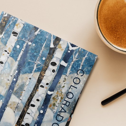 Carreau Forêt d'Aspen Bleu Personnalisé Colorado