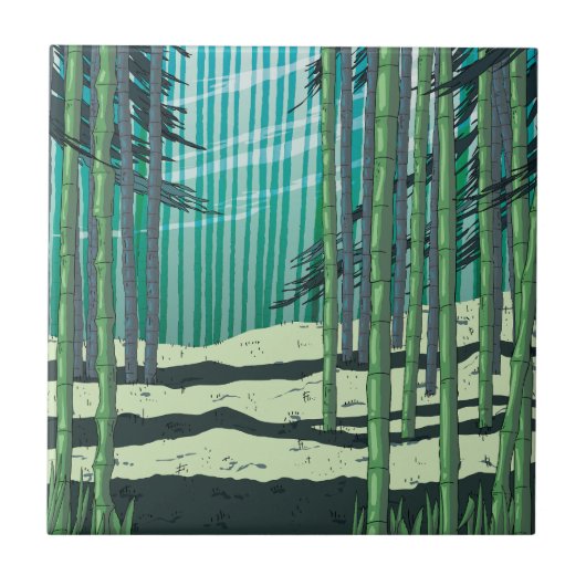 Carreau Forêt de bambou (Devant)