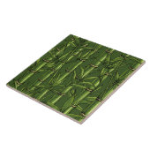 Carreau Forêt de bambou en vert (Côté)
