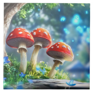 Carreau Forêt de Champignons