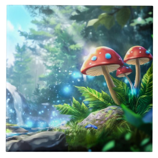 Carreau Forêt de champignons (Devant)
