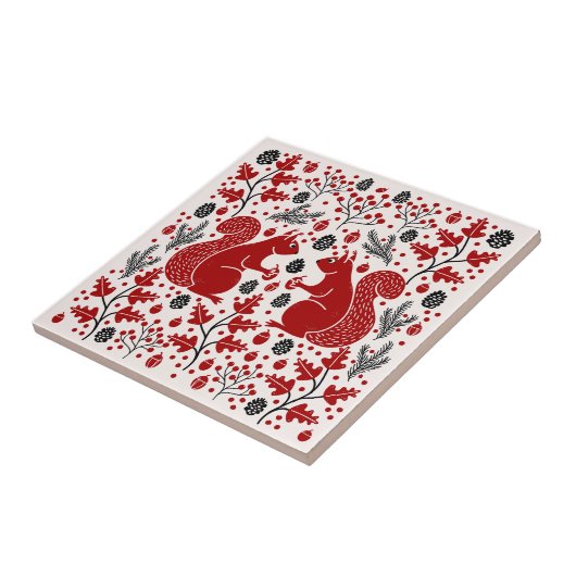 Carreau Forêt d'écureuils (Côté)