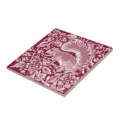 Carreau Forêt d'écureuils boisés de Bourgogne Animal Flora (Côté)