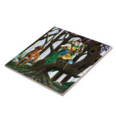 Carreau Forêt d'elfes de Chien Vizsla (Côté)