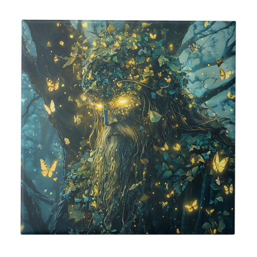Carreau Forêt enchantée de la déesse papillon (8) (Devant)