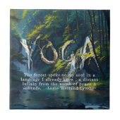Carreau Forêt naturelle YOGA Texte caché Reiki Citations p (Devant)
