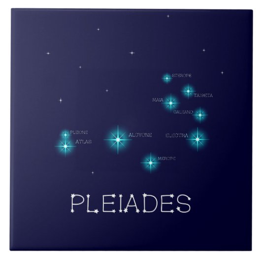 Carreau Formation de l'hémisphère nord Pleiades Star (Devant)