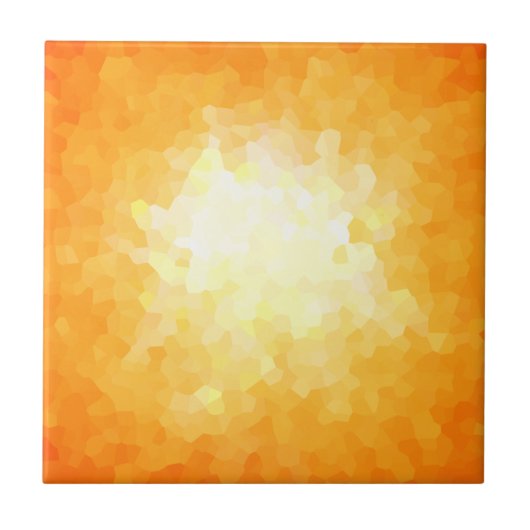 Carreau Forme géométrique de rayon de soleil jaune et (Devant)