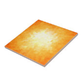 Carreau Forme géométrique de rayon de soleil jaune et (Côté)