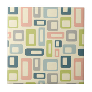 Carreau Formes colorées de style mi-siècle