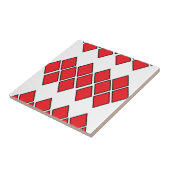 Carreau Formes de diamants rouges (Côté)