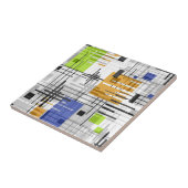 Carreau formes géométriques modernes Abstraites rayées (Côté)