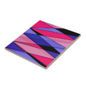 Carreau formes géométriques modernes Abstraites triangles (Côté)