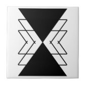 Carreau Formes géométriques noires triangles (Devant)