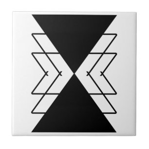 Carreau Formes géométriques noires triangles