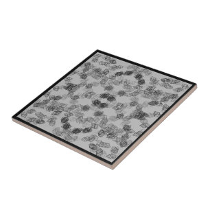 Carreau Formes géométriques rectangulaires grises noires M