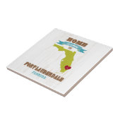 Carreau Fort Lauderdale, carte de la Floride - à la maison (Côté)