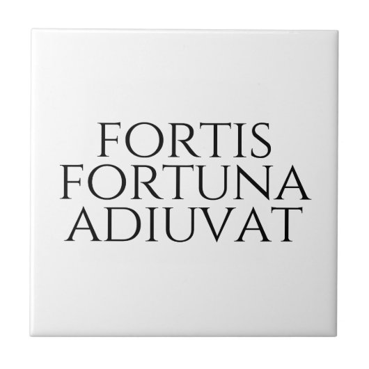 Carreau Fortis Fortuna Adiuvat (Devant)