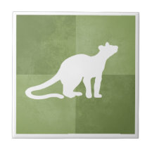 Fossa Madagascar endémique carnivore vert