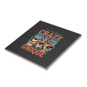 Carreau Fou amoureux de chien unique (Côté)