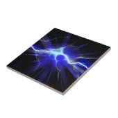 Carreau Foudre rougeoyante bleue ou électricité (Côté)