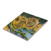 Carreau Four Cut Sunflowers par Vincent van Gogh (Côté)