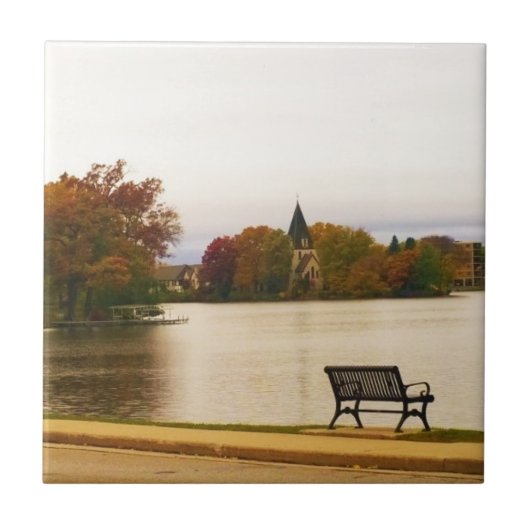 Carreau Fowler Lake en automne, WI (Devant)
