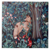 Carreau Fox dans la forêt, William Morris (Devant)