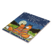 Carreau Fox Foxes Aimer Romantique Mariage Anniversaire Pe (Côté)