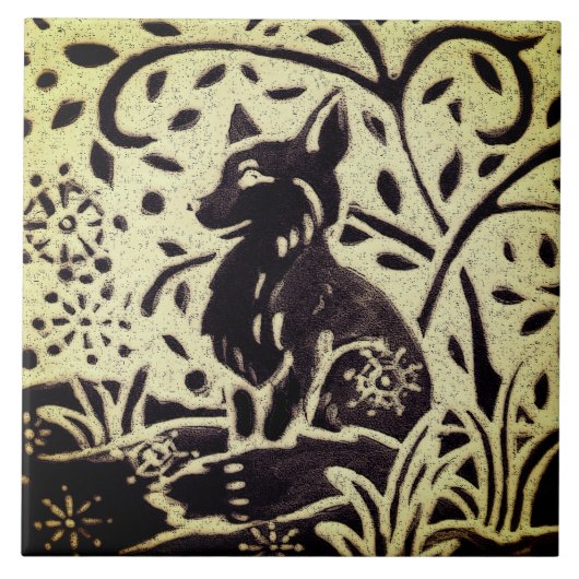 Carreau Fox Neige gris vert pierre en pierre en bois d'hiv (Devant)