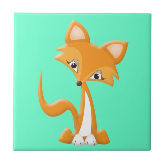 Carreau Fox rusé de bande dessinée (Devant)