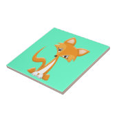 Carreau Fox rusé de bande dessinée (Côté)