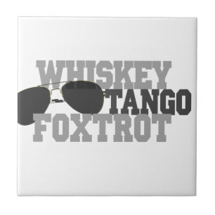 Carreau Fox-trot de tango de whiskey - verres d'aviation