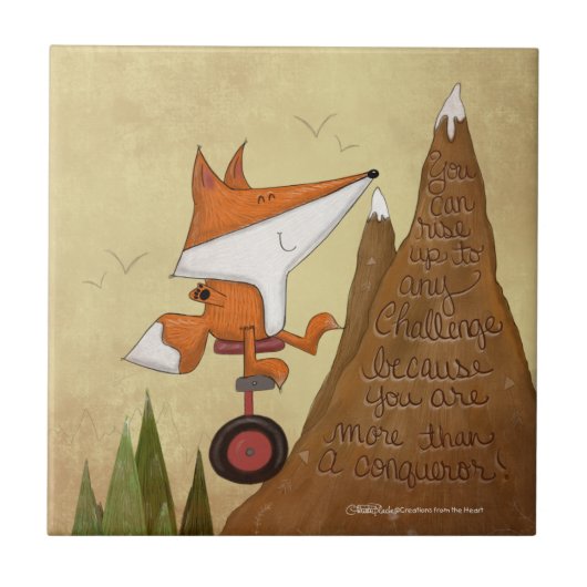 Carreau Fox Unicyclist-Plus qu'un conquérant (Devant)