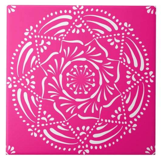 Carreau Foxglove Mandala (Devant)