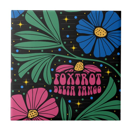 Carreau Foxtrot Delta Tango Flower Boho (Devant)
